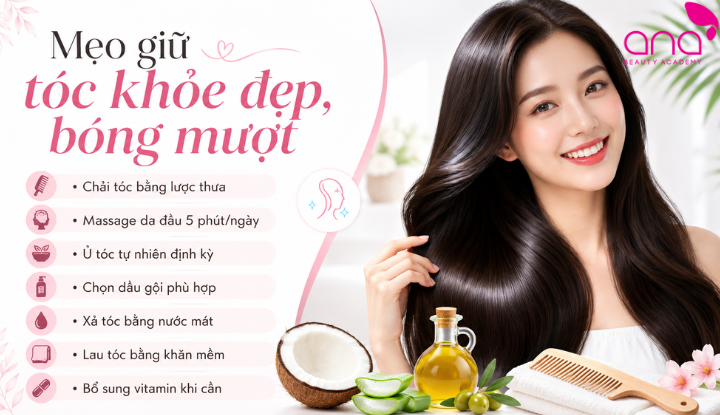 Các mẹo nhỏ giúp mái tóc luôn khỏe đẹp và vào nếp