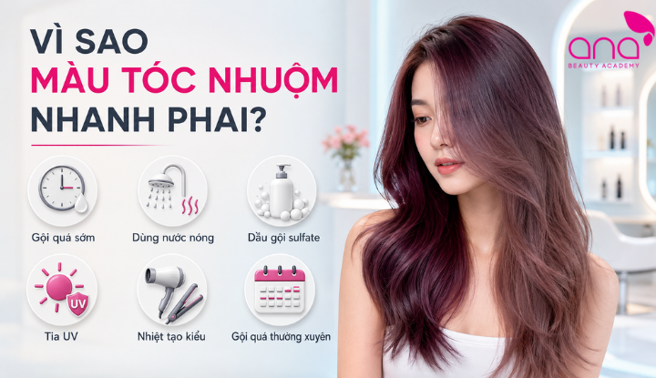 Những tác nhân khiến màu nhuộm nhanh phai