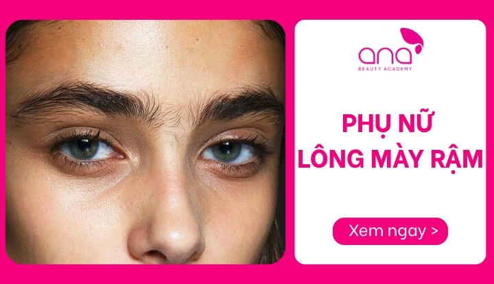 phụ nữ lông mày rậm
