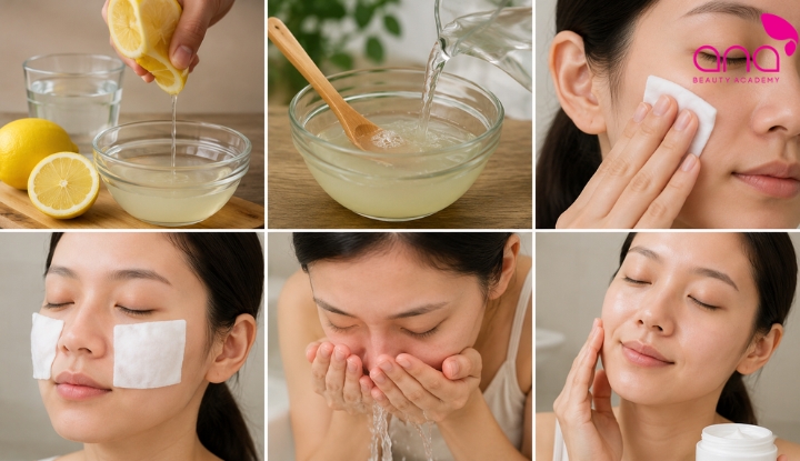 Nước chanh pha loãng tẩy thuốc nhuộm