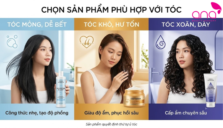 Sản phẩm quyết định nên ủ tóc trước hay sau khi gội