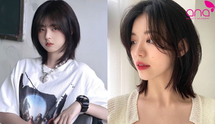 Tóc mullet layer ngắn nữ