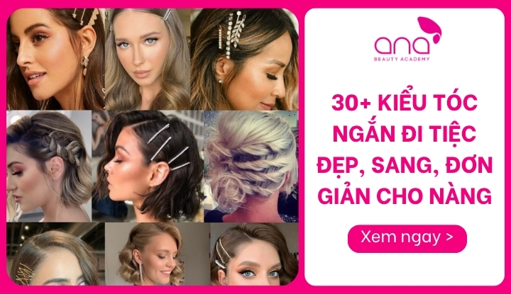 tóc ngắn đi tiệc