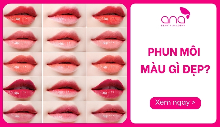 phun môi màu gì đẹp