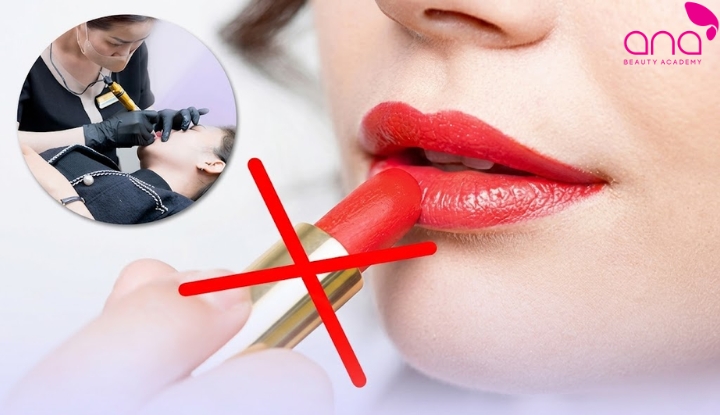 Tại sao phun môi không được đánh son?