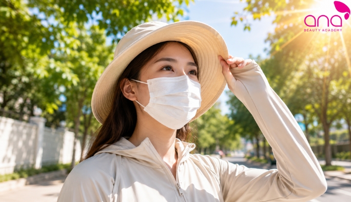 Bảo vệ môi khi ra nắng và bụi bẩn