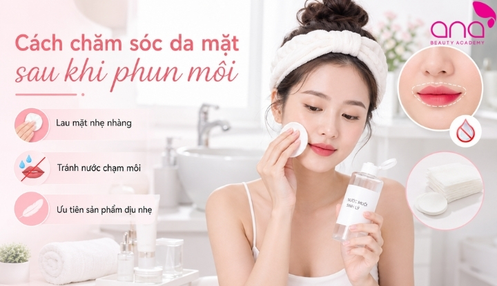 Các làm sạch da mặt nhẹ nhàng mà không ảnh hưởng đến vùng môi