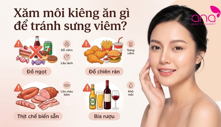 Một số lưu ý khác sau khi xăm môi