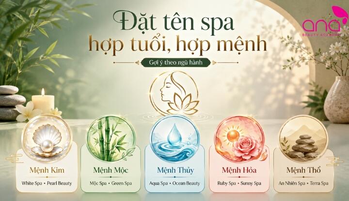 Đặt tên spa hay hợp mệnh