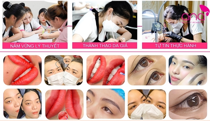 Khám phá khóa học tại Ana để làm chủ kỹ thuật phun xăm thẩm mỹ