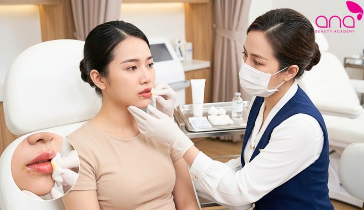Cách xử lý khi môi bị chảy nước vàng sau xăm