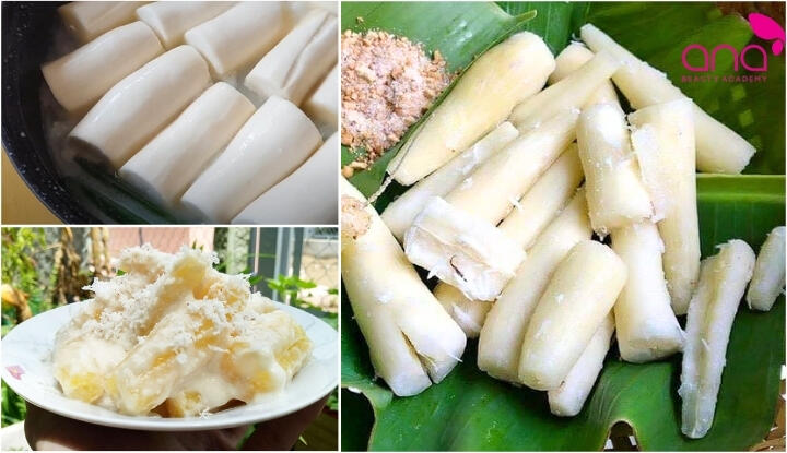 Khoai mì hấp, luộc, nướng