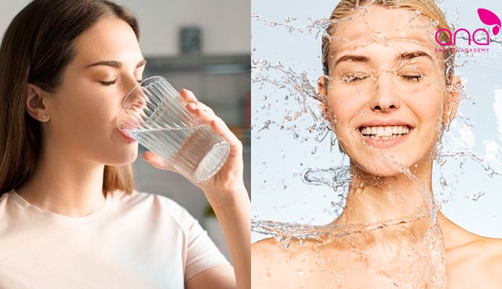 Uống đủ nước để làn da khoẻ đẹp hơn