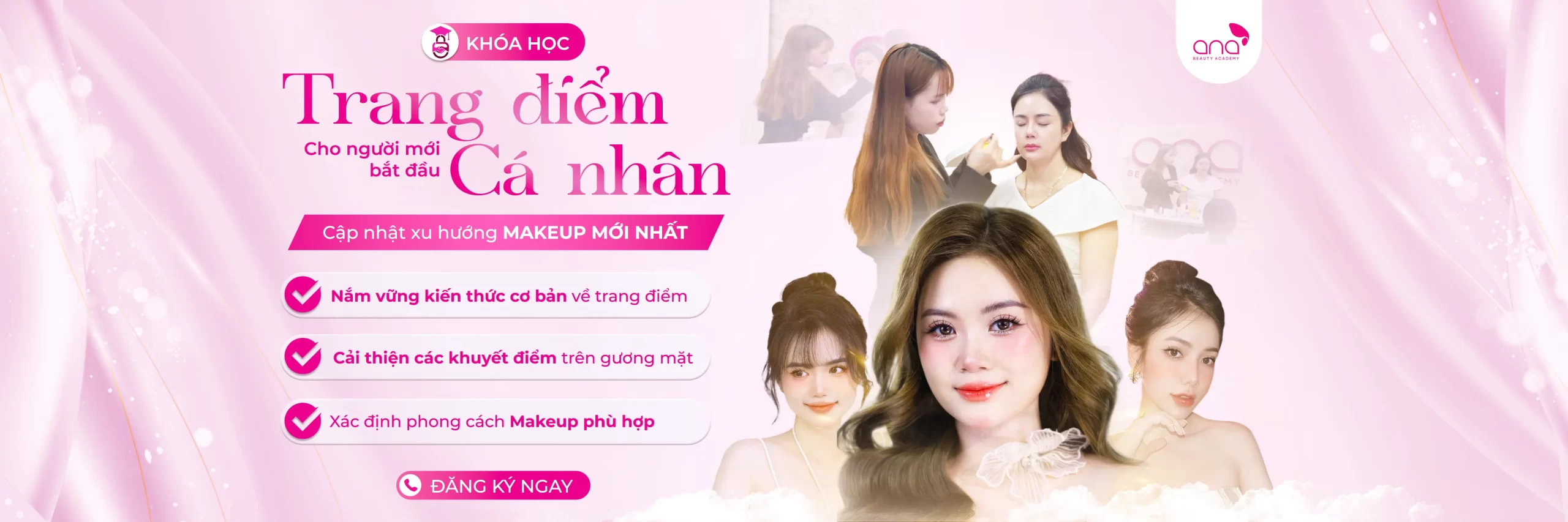 khóa học trang điểm banner