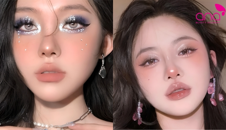 Layout makeup bling bling
