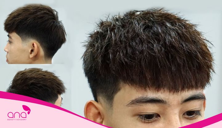 mohican ngắn uốn