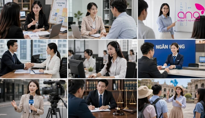Nghề nghiệp khối Toán Văn Anh