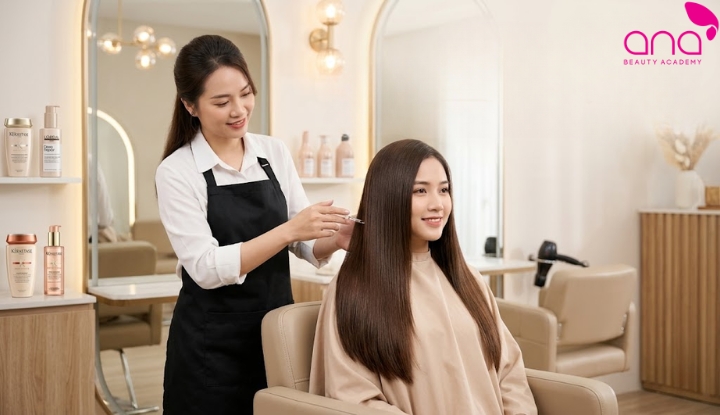 Chăm sóc tóc chuyên sâu tại salon