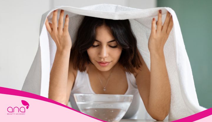 xông hơi nước ấm tháo keo nối mi