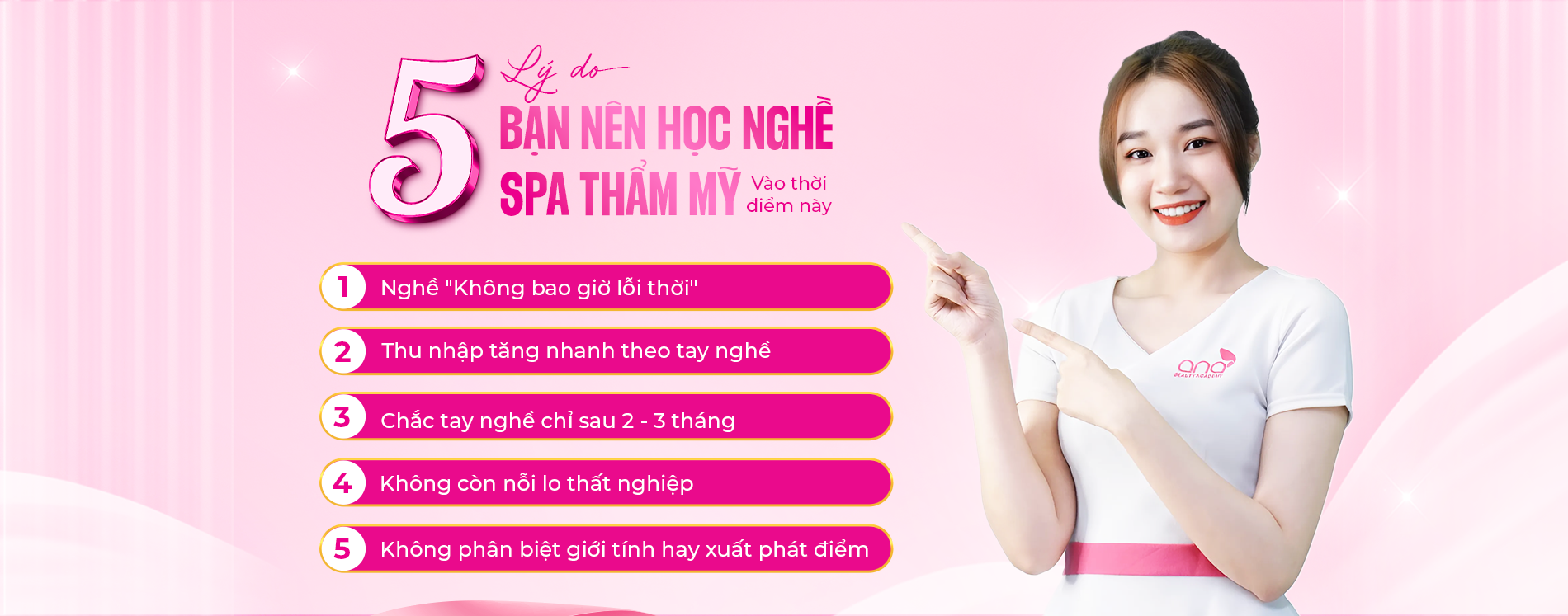 5 lý do bạn nên học nghề spa