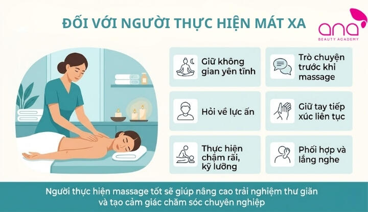 Đối với người thực hiện mát xa