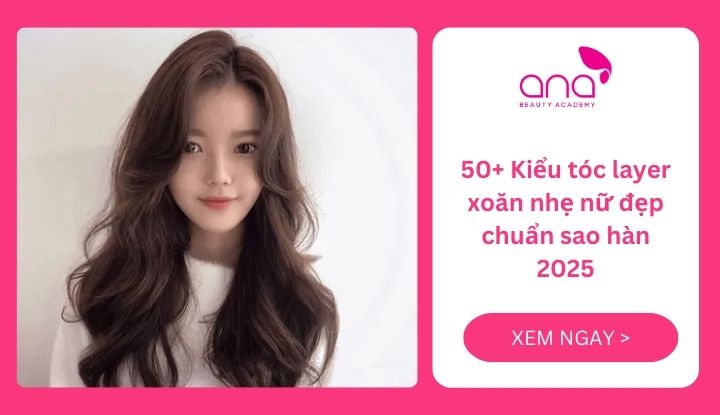 Tóc layer xoăn nhẹ nữ