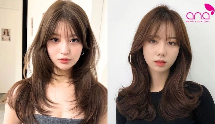 Tóc mái thưa kiểu Nhật nữ tính