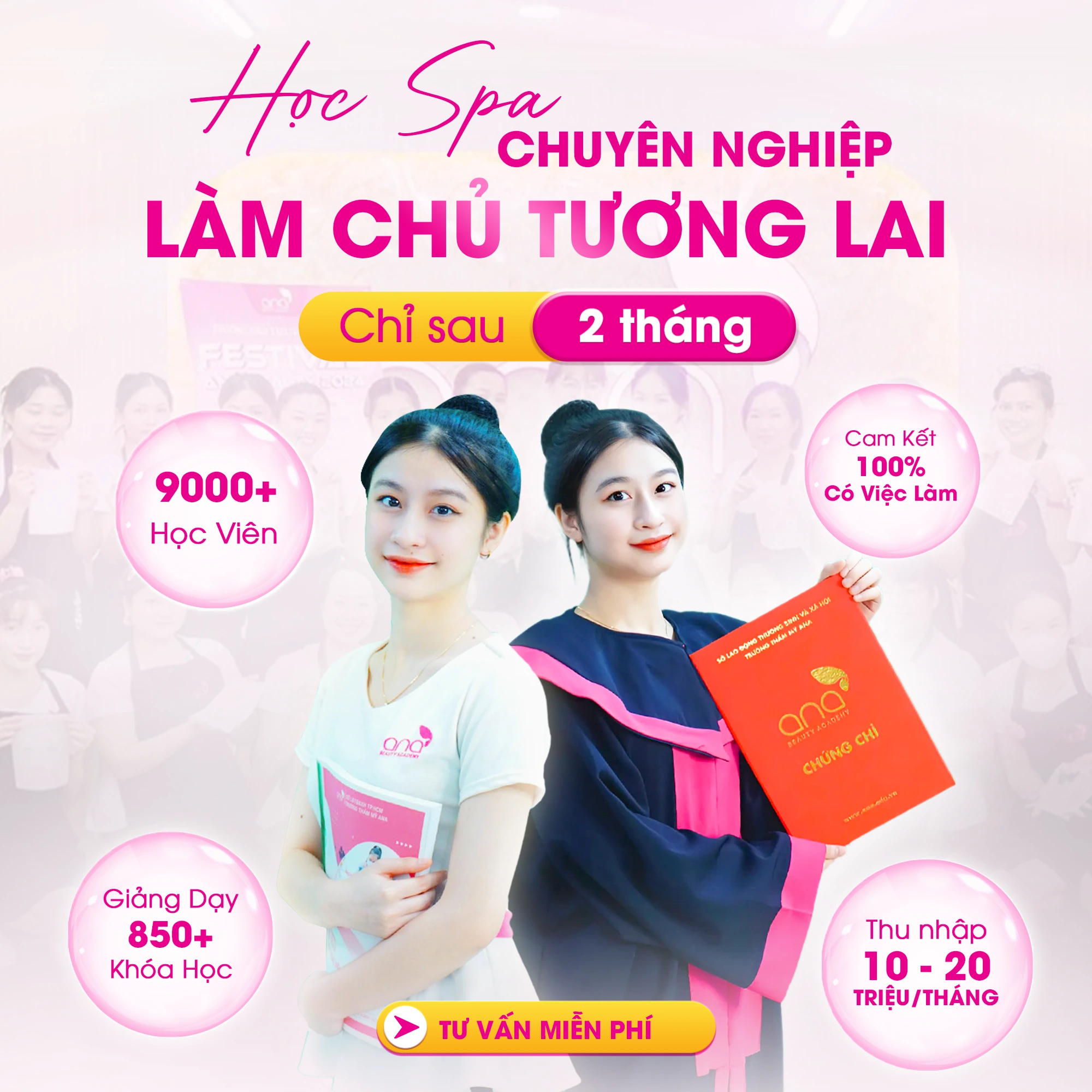 học spa chuyên nghiệp tại ana