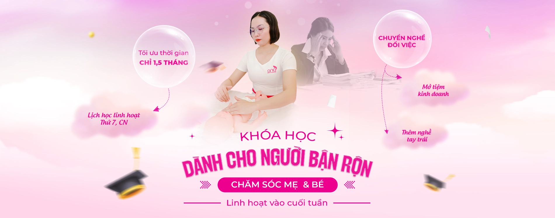 khóa học chăm sóc mẹ và bé