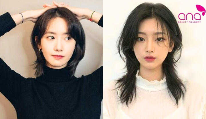 Tóc Mullet ngắn nữ cá tính với phần gáy dài hơn hai bên dài tới vai