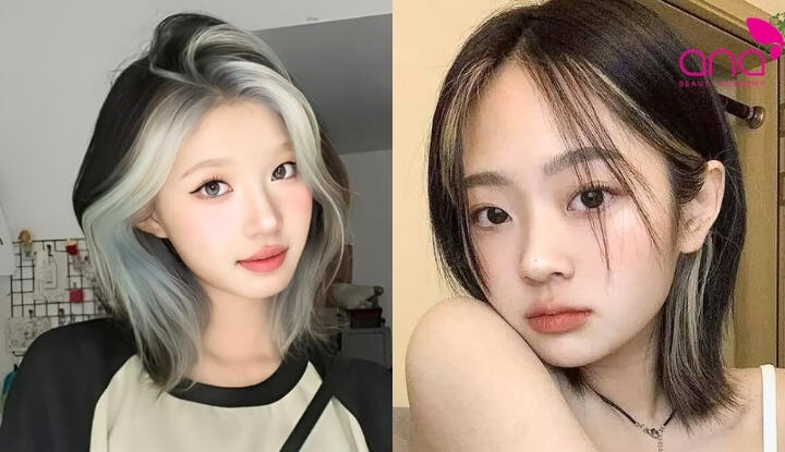 Tóc ngắn nhuộm highlight nữ chiều sâu tự nhiên và cá tính