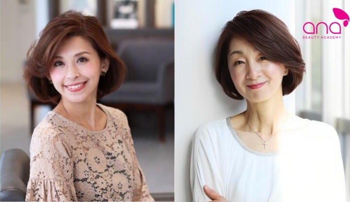 Tóc ngắn nữ trung niên sang trọng, thanh lịch và dịu dàng