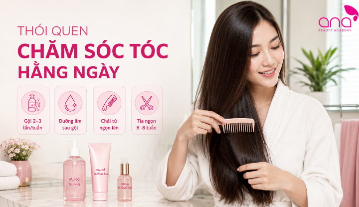 Chăm sóc nhẹ nhàng giúp giảm khô xơ, gãy rụng