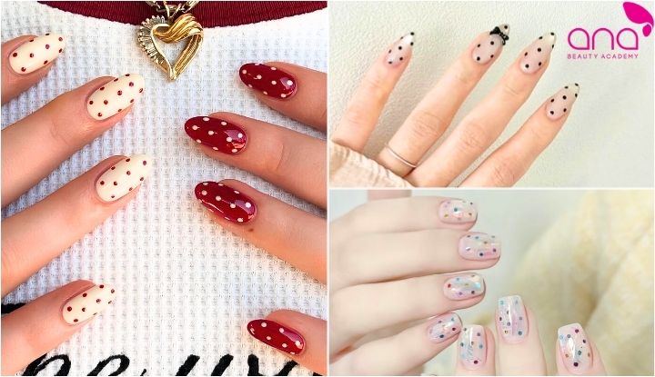 Họa tiết chấm tròn đơn giản tạo cảm giác trẻ trung