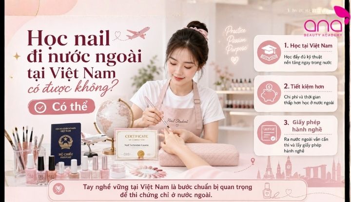 Học Nail Đi Nước Ngoài