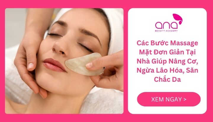 Các bước massage mặt đơn giản