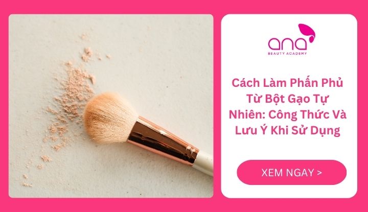 Cách làm phấn phủ từ bột gạo