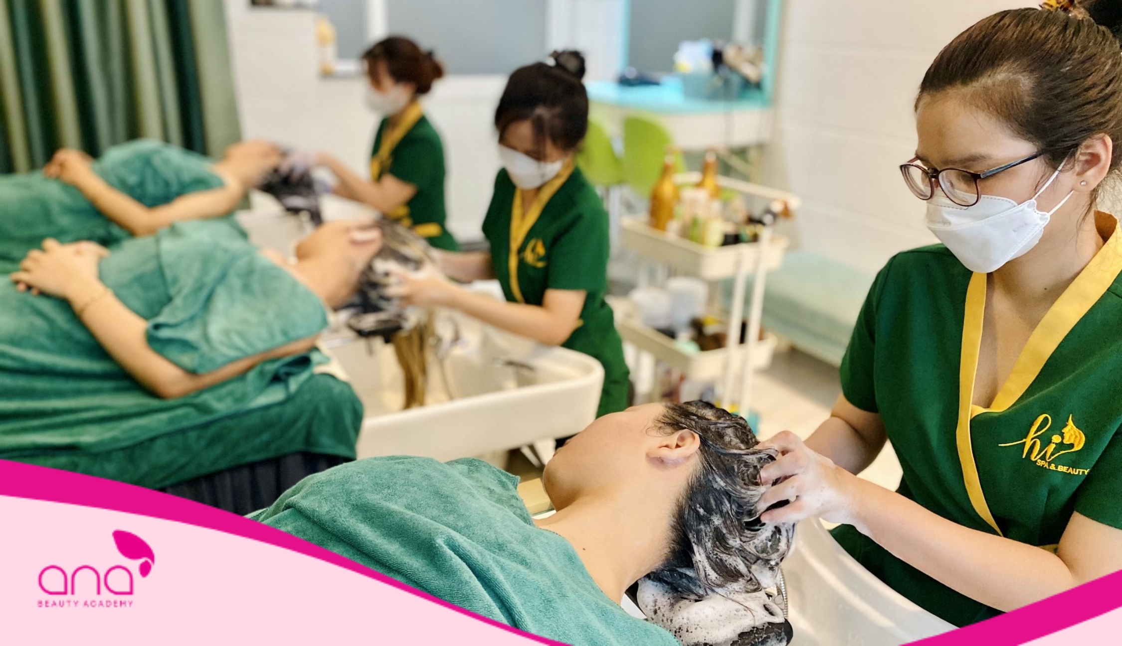 Học nghề gội đầu dưỡng sinh tại Hi Spa