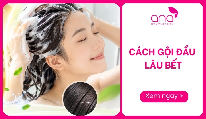 cách gội đầu lâu bết
