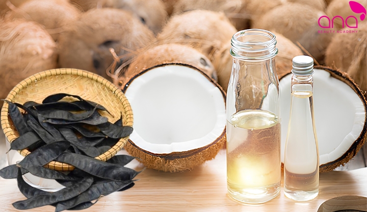 Bồ kết với dầu dừa