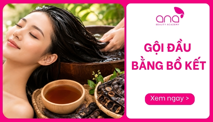 gội đầu bằng bồ kết