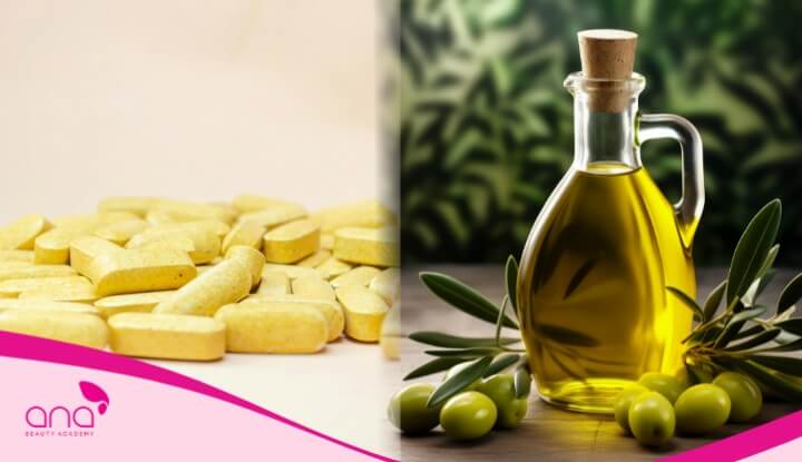 Thoa hỗn hợp ủ tóc Vitamin B1 và dầu oliu giúp mái tóc bồng bềnh