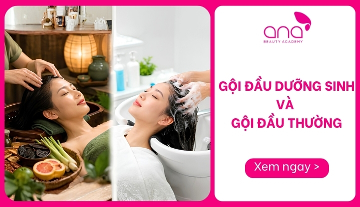 gội đầu dưỡng sinh và gội đầu thường