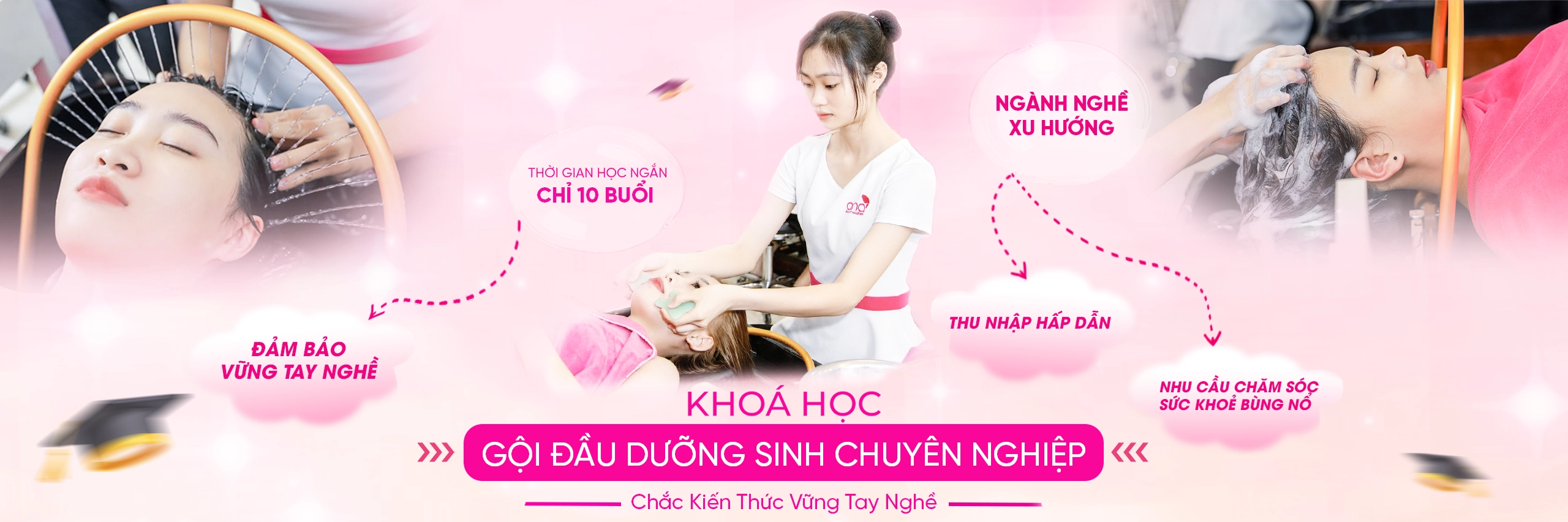 khóa học gội đầu dưỡng sinh