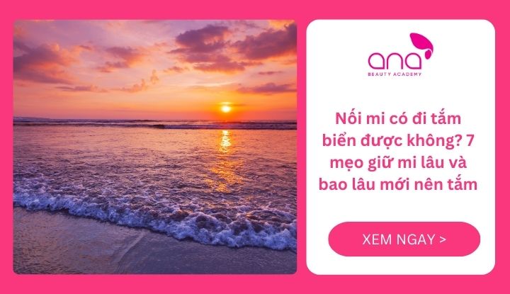 Nối mi có đi tắm biển được không