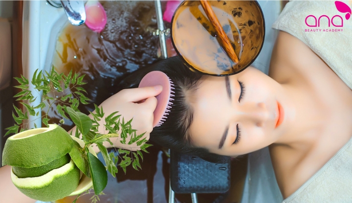 Gội đầu bằng đinh lăng và vỏ bưởi giúp tóc thơm mượt