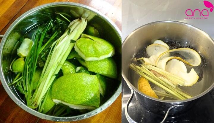 Dùng vỏ bưởi và sả giúp tóc thơm, giảm bết