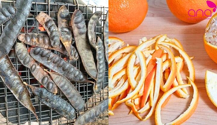 Gội đầu bằng vỏ cam kết hợp bồ kết