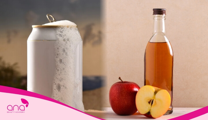 Kết hợp bia và giấm táo giúp giảm dầu, sạch gàu và làm tóc bóng mượt hơn 