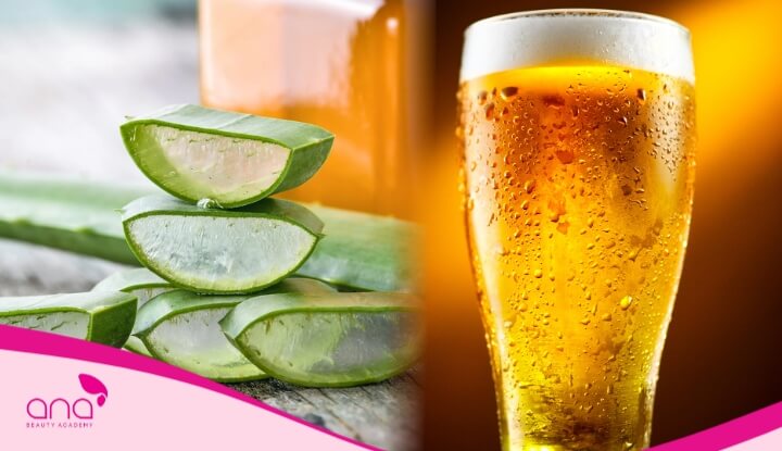 Nha đam kết hợp cùng bia cũng cho ra một loại "dầu gội" giúp tóc chắc khoẻ tự nhiên